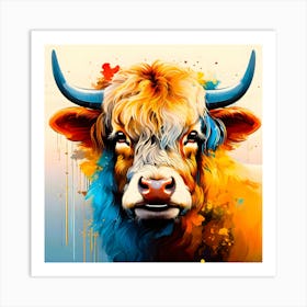 Bluebell, Highland Cow No.7 Art Print