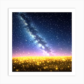 Starry Night Sky Art Print