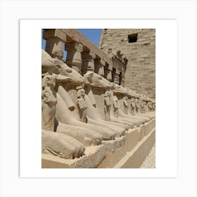 Egyptian Statues 4 Art Print