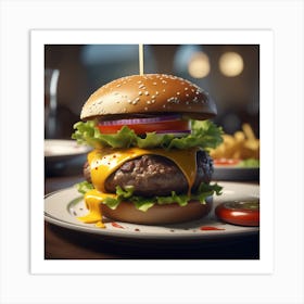 Burger 60 Art Print