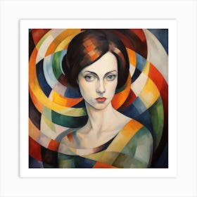 Abstract Of A Woman Art Print