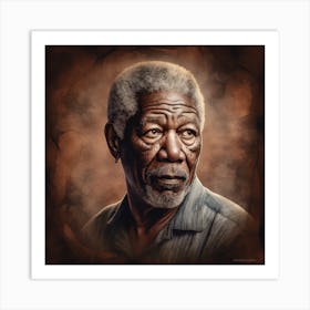 Morgan Freeman 2 Art Print