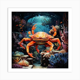 Crab In The Sea 1 Art Print