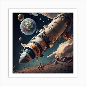 Crash Landing Art Print