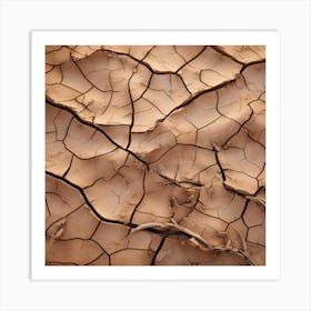 Dry Cracked Earth 3 Art Print