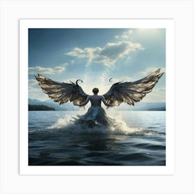 Angel Of The Lake Art Print