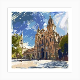 Cathedral Of Santa Cruz 1 Art Print