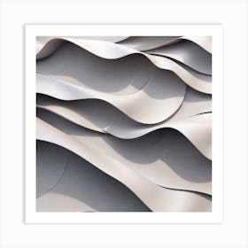 Abstract Wavy Wall Art Print