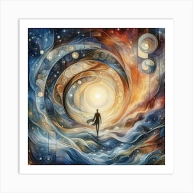 Spiral Man Art Print