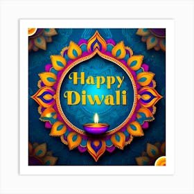 Happy Diwali Art Print