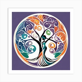 Tree of life and wife Art Print