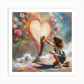 Heart Painting Art Print