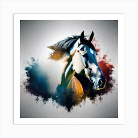 Horse Head Painting Art Print