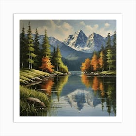 Mountain Lake 27 Art Print