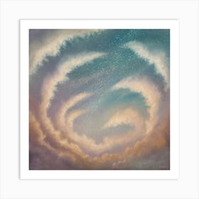 Heart Of Clouds Art Print