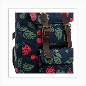 Raspberry Backpack Art Print