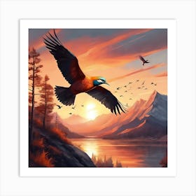 Bird In Flight Art Print