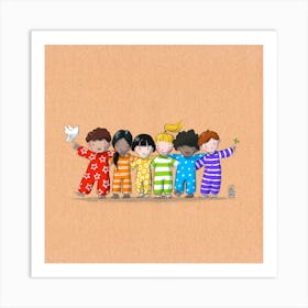 Happy Rainbowkids Art Print