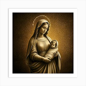 Mary With Child Art Print