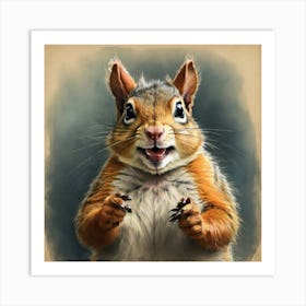 Squirrel Print Art Print