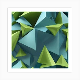 Abstract Triangles 1 Art Print