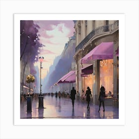 Paris At Dusk.2 Art Print