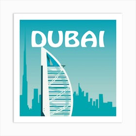 Dubai Bold Illustration Art Print