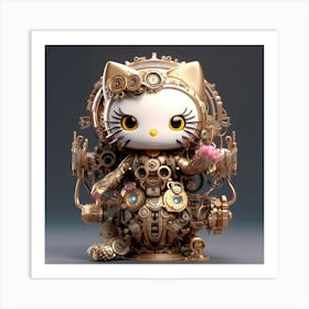 Hello Kitty Steampunk Collection By Csaba Fikker 53 Art Print