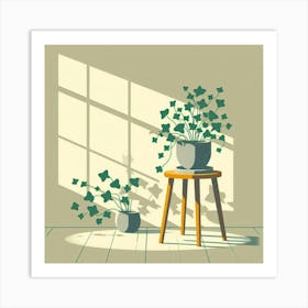 Ivy In The Window Art Print