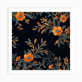 Floral Pattern 28 Art Print