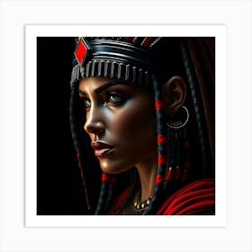 Detail Portrait of Cleopatra Head Art Print