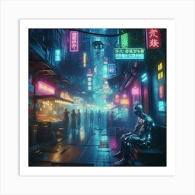 Futuristic City 19 Art Print