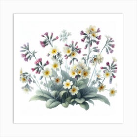 Flowers of Cowslip 3 Art Print