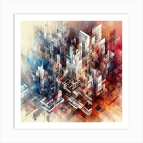 Abstract Cityscape 2 Art Print