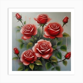 Red Roses Art Print