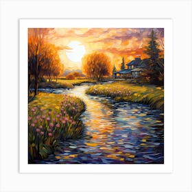 Canvas Whispers: Captivating Brushstrokes Art Print