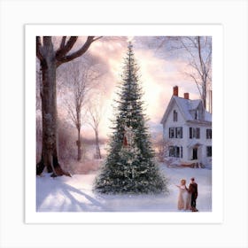 Americana Christmas 003 1 Art Print