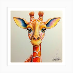 Giraffe 132 Art Print