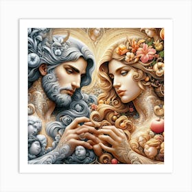 Venus And Jupiter 6 Art Print