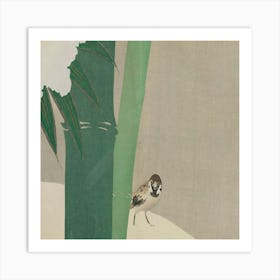 Bird In A Bamboo Forest Art Print