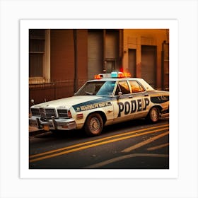 Police Car Art Print