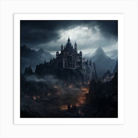 Dark Fantasy Castle Art Print