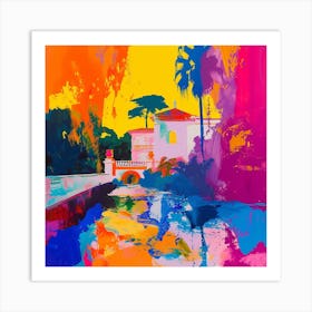 Colourful Gardens Vizcaya Museum And Gardens Usa 1 Art Print