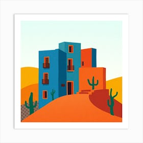 House In The Desert Art Print