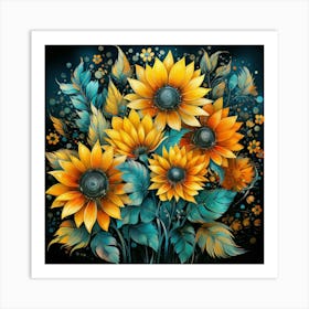 Sunflowers 14 Art Print