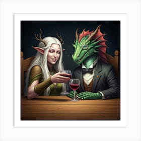 Old friends Art Print