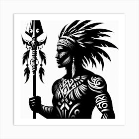 Indian Warrior 1 Art Print