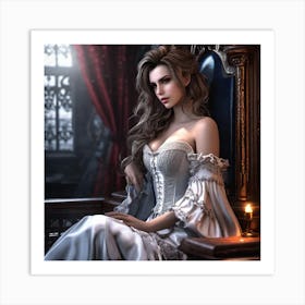 Aerith White Gown Art Print