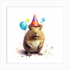 Birthday Rat 1 Art Print