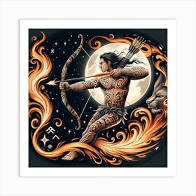 Artiphoria Sagittarius, Maori M (1) Art Print